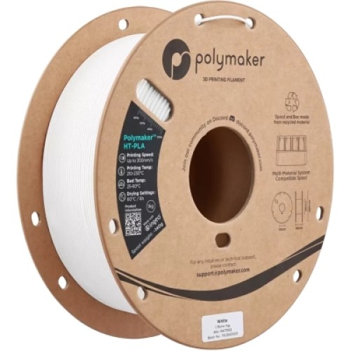 Пластик для 3D-принтера Polymaker HT-PLA 1,75mm 1kg WHITE (PA17002) Пластик для 3D-принтера Polymaker HT-PLA 1,75mm 1kg WHITE (PA17002)