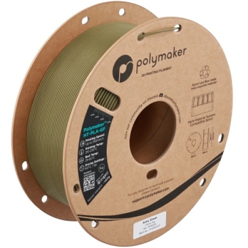 Пластик для 3D-принтера Polymaker HT-PLA-GF 1,75mm 1kg ARMY GREEN (PA18005) Пластик для 3D-принтера Polymaker HT-PLA-GF 1,75mm 1kg ARMY GREEN (PA18005)