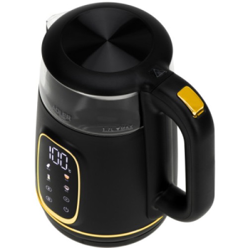 Электрочайник Adler AD 1305 black gold