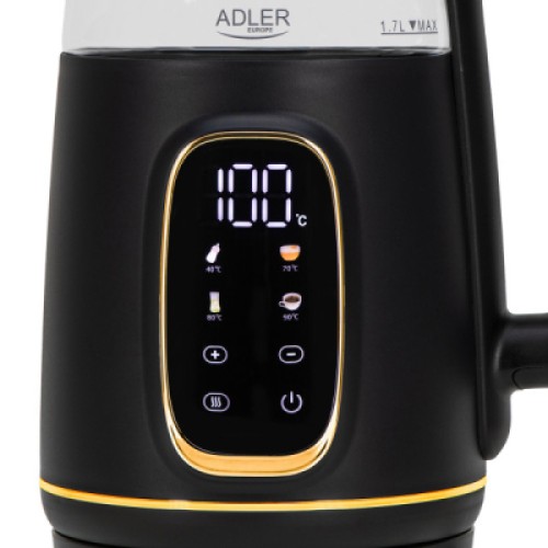 Электрочайник Adler AD 1305 black gold