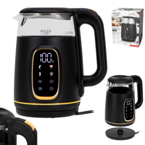 Электрочайник Adler AD 1305 black gold