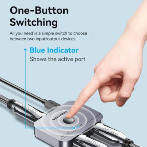 Сплиттер Vention HDMI 2.1 UHD 8K 60Hz 3D, HDCP HDR Dolby 7.1 перемикач двонаправле (AKPH0) Сплиттер Vention HDMI 2.1 UHD 8K 60Hz 3D, HDCP HDR Dolby 7.1 перемикач двонаправле (AKPH0)