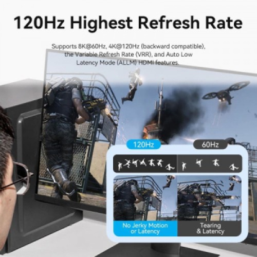 Сплиттер Vention HDMI 2.1 UHD 8K 60Hz 3D, HDCP HDR Dolby 7.1 перемикач двонаправле (AKPH0) Сплиттер Vention HDMI 2.1 UHD 8K 60Hz 3D, HDCP HDR Dolby 7.1 перемикач двонаправле (AKPH0)