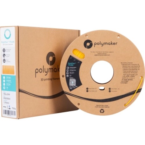 Пластик для 3D-принтера Polymaker TPU-95A 1,75mm 0,75kg YELLOW (PD01004) Пластик для 3D-принтера Polymaker TPU-95A 1,75mm 0,75kg YELLOW (PD01004)