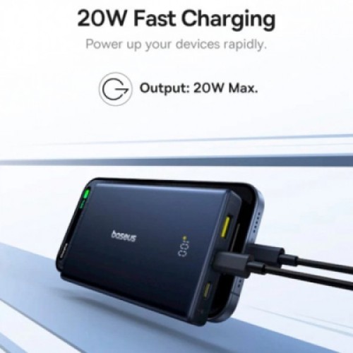 Батарея универсальная Baseus 10000mAh PicoGo 20W PD, QC, USB-A, 2*USB-C, Black (P10076801123-00)
