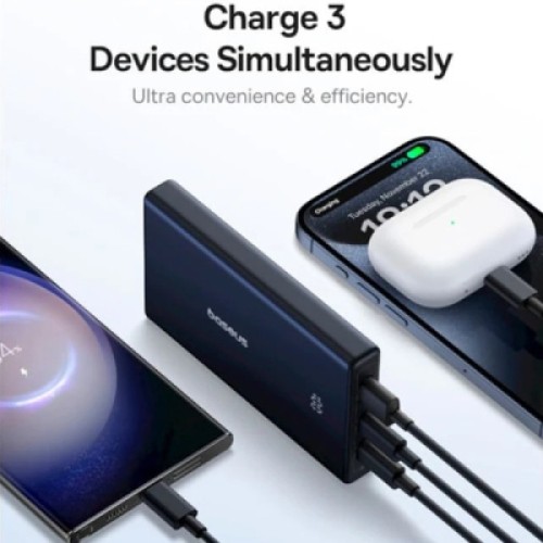 Батарея универсальная Baseus 10000mAh PicoGo 20W PD, QC, USB-A, 2*USB-C, Black (P10076801123-00)
