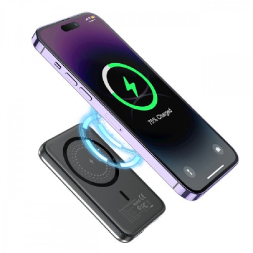 Батарея универсальная Choetech Magnetic Wireless 5000mAh 10W, USB-A,USB-C In/Out (B655 / 6932112104779)