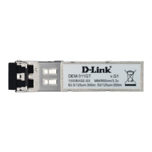 Модуль SFP D-Link Трансивер D-Link DEM-311GT SFP, 1x1000BaseSX, MM 550м, LC (10шт/уп) (DEM-311GT/10)
