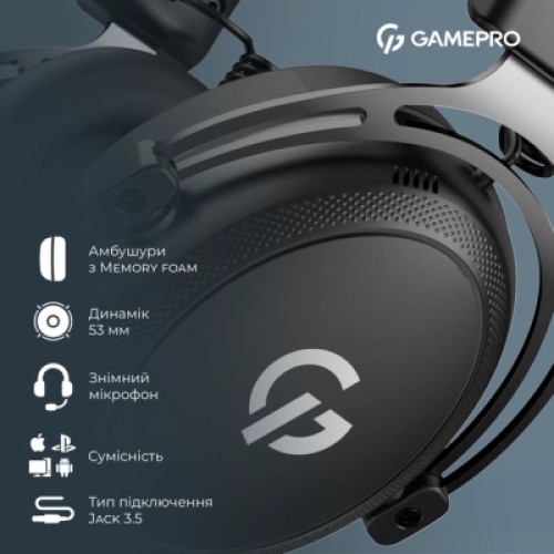 Наушники GamePro Asgard Skald Origin Black (HS850B)