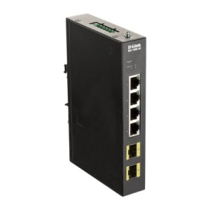 Комутатор мережевий D-Link Промисловий комутатор D-Link DIS-100G-6S 4xGE, 2xSFP, Некерований (DIS-100G-6S)