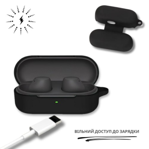 Чехол для наушников BeCover для Sony WF-C510 Black (714839)