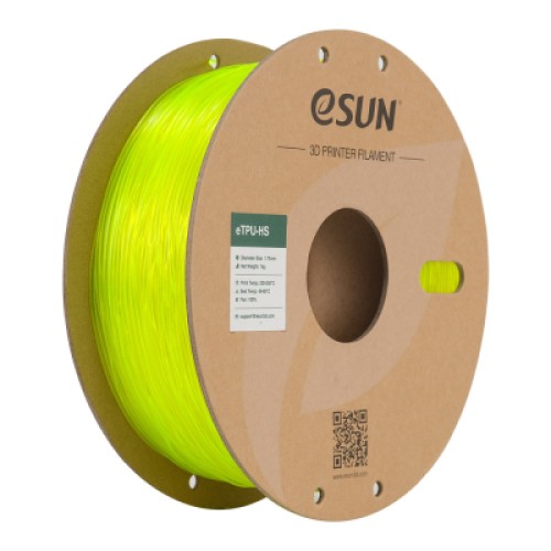 Пластик для 3D-принтера eSUN TPU HIGH SPEED 1,75mm FLUORES YELLOW 1kg (TPU-HS175F-Y1P1) Пластик для 3D-принтера eSUN TPU HIGH SPEED 1,75mm FLUORES YELLOW 1kg (TPU-HS175F-Y1P1)