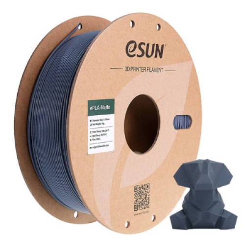 Пластик для 3D-принтера eSUN ePLA-Matte, 1,75мм, 1кг, dark gray (ePLA-Matte-P175DH1) Пластик для 3D-принтера eSUN ePLA-Matte, 1,75мм, 1кг, dark gray (ePLA-Matte-P175DH1)