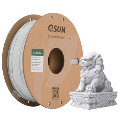 Пластик для 3D-принтера eSUN PLA eMarble 1,75мм, 1кг, marble/nature (eMarble-P175N1) Пластик для 3D-принтера eSUN PLA eMarble 1,75мм, 1кг, marble/nature (eMarble-P175N1)