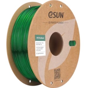 Пластик для 3D-принтера eSUN PETG BASIC Translucent 1,75mm 1kg GREEN (PETG-BASIC175T-G1P1)