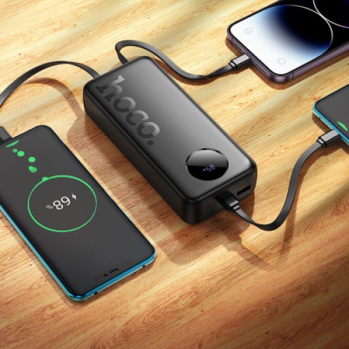 Батарея универсальная HOCO 20000mAh, PD/20W, 22.5W, Black (J132A / 42067 / Black)