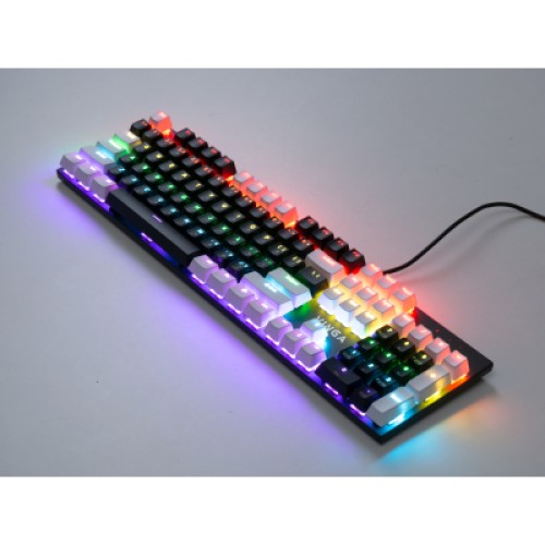 Клавиатура Vinga KBGM-095 LED Brown Switch USB White/Black (KBGM-095BR White/Black)