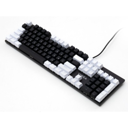 Клавиатура Vinga KBGM-095 LED Brown Switch USB White/Black (KBGM-095BR White/Black)