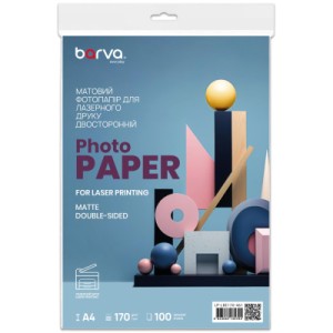 Папір Barva A4, 170 г/м2, Everyday, Laser, matt double-sided 100 с (LP-LBE170-461)