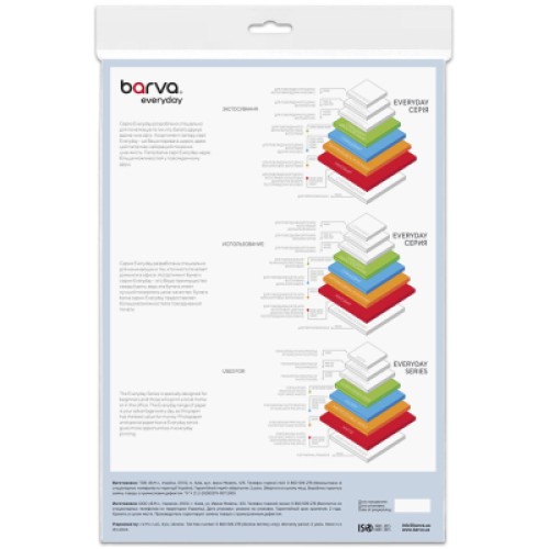 Бумага Barva A4, 220 г/м2, Everyday, Laser, matt double-sided 100 с (LP-LBE220-460)