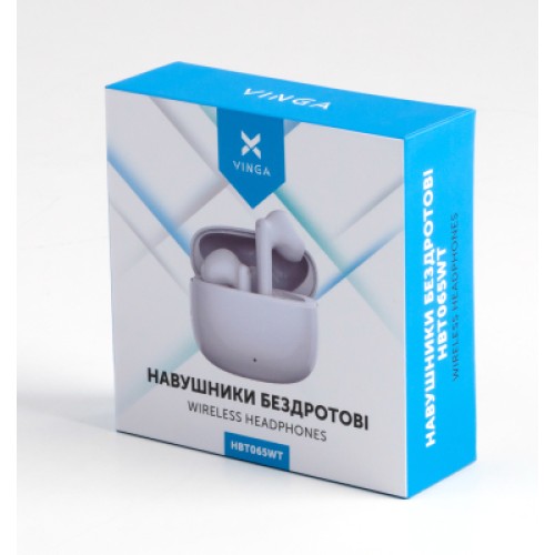 Наушники Vinga HBT065 Bluetooth White (HBT065WT) Наушники Vinga HBT065 Bluetooth White (HBT065WT)