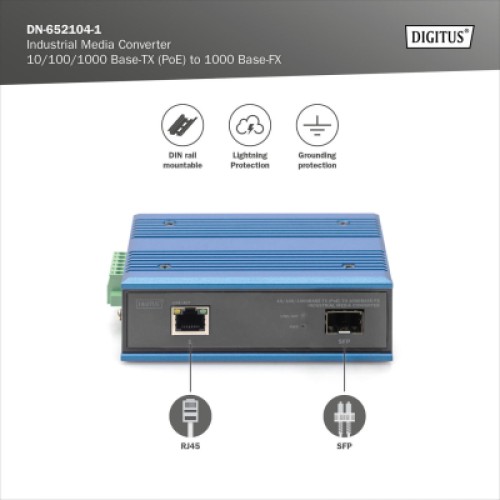 Медиаконвертер Digitus DN-652104-1
