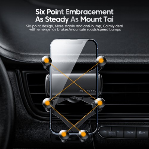 Универсальный автодержатель Essager Tourist Gravity Car Mount Phone Holder Black (EZJZL-TR01) Универсальный автодержатель Essager Tourist Gravity Car Mount Phone Holder Black (EZJZL-TR01)