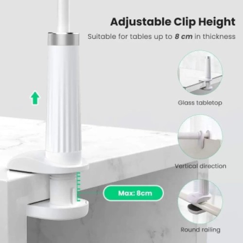 Держатель для смартфонов Ugreen LP113 Multifunction Phone Clip Stand White (30488) Держатель для смартфонов Ugreen LP113 Multifunction Phone Clip Stand White (30488)