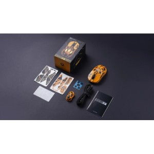 Мышка GravaStar Mercury X Pro 8K RGB Wireless/Bluetooth/USB Battle-Worn Yellow (GS_X_PRO_YLW)