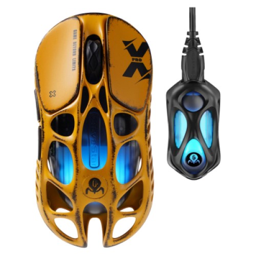 Мышка GravaStar Mercury X Pro 8K RGB Wireless/Bluetooth/USB Battle-Worn Yellow (GS_X_PRO_YLW) Мышка GravaStar Mercury X Pro 8K RGB Wireless/Bluetooth/USB Battle-Worn Yellow (GS_X_PRO_YLW)