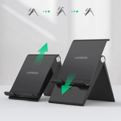 Подставка для планшета и телефона LP247 Adjustable Portable Stand Black Ugreen (80903) Подставка для планшета и телефона LP247 Adjustable Portable Stand Black Ugreen (80903)