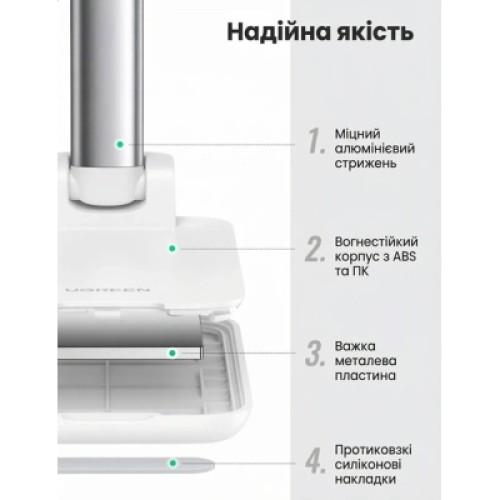Подставка для планшета и телефона LP373 Foldable Phone Stand White Ugreen (20434) Подставка для планшета и телефона LP373 Foldable Phone Stand White Ugreen (20434)