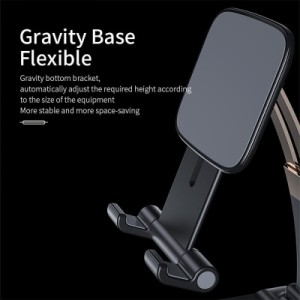 Подставка для планшета и телефона Knight Foldable Desk Mobile Phone Holder Stand (Alloy) Black Essager (EZJZM-QS01)