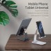 Подставка для планшета и телефона Knight Foldable Desk Mobile Phone Holder Stand (Alloy) Black Essager (EZJZM-QS01) Подставка для планшета и телефона Knight Foldable Desk Mobile Phone Holder Stand (Alloy) Black Essager (EZJZM-QS01)