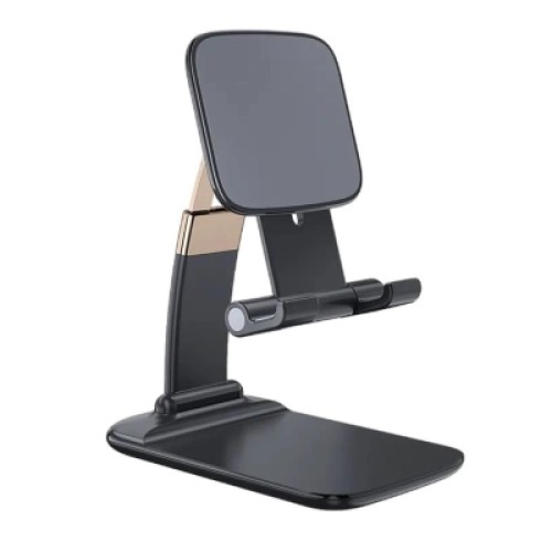 Подставка для планшета и телефона Knight Foldable Desk Mobile Phone Holder Stand (Alloy) Black Essager (EZJZM-QS01) Подставка для планшета и телефона Knight Foldable Desk Mobile Phone Holder Stand (Alloy) Black Essager (EZJZM-QS01)