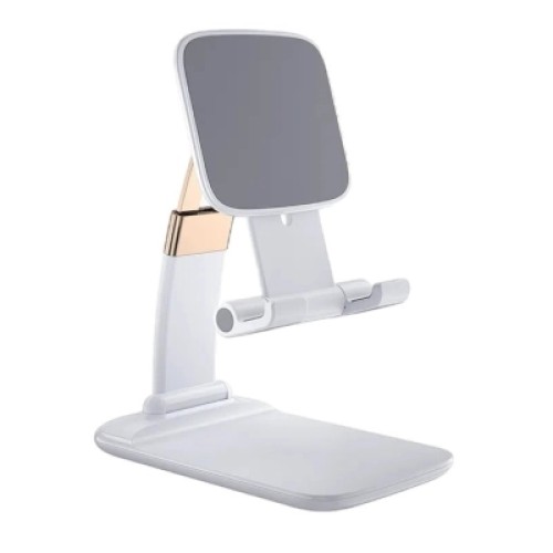 Подставка для планшета и телефона Knight Foldable Desk Mobile Phone Holder Stand (Alloy) White Essager (EZJZM-QS02) Подставка для планшета и телефона Knight Foldable Desk Mobile Phone Holder Stand (Alloy) White Essager (EZJZM-QS02)
