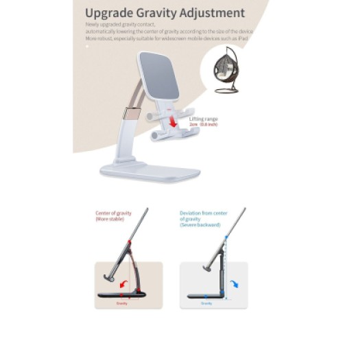 Подставка для планшета и телефона Knight Foldable Desk Mobile Phone Holder Stand (Plastic) Black Essager (EZJZM-QSSJ01) Подставка для планшета и телефона Knight Foldable Desk Mobile Phone Holder Stand (Plastic) Black Essager (EZJZM-QSSJ01)