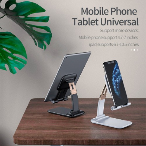 Подставка для планшета и телефона Knight Foldable Desk Mobile Phone Holder Stand (Plastic) Black Essager (EZJZM-QSSJ01) Подставка для планшета и телефона Knight Foldable Desk Mobile Phone Holder Stand (Plastic) Black Essager (EZJZM-QSSJ01)