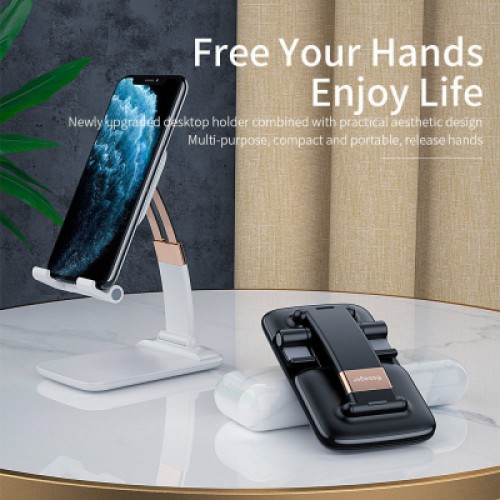 Подставка для планшета и телефона Knight Foldable Desk Mobile Phone Holder Stand (Plastic) Black Essager (EZJZM-QSSJ01) Подставка для планшета и телефона Knight Foldable Desk Mobile Phone Holder Stand (Plastic) Black Essager (EZJZM-QSSJ01)