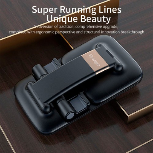 Подставка для планшета и телефона Knight Foldable Desk Mobile Phone Holder Stand (Plastic) Black Essager (EZJZM-QSSJ01) Подставка для планшета и телефона Knight Foldable Desk Mobile Phone Holder Stand (Plastic) Black Essager (EZJZM-QSSJ01)