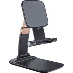 Подставка для планшета и телефона Knight Foldable Desk Mobile Phone Holder Stand (Plastic) Black Essager (EZJZM-QSSJ01)