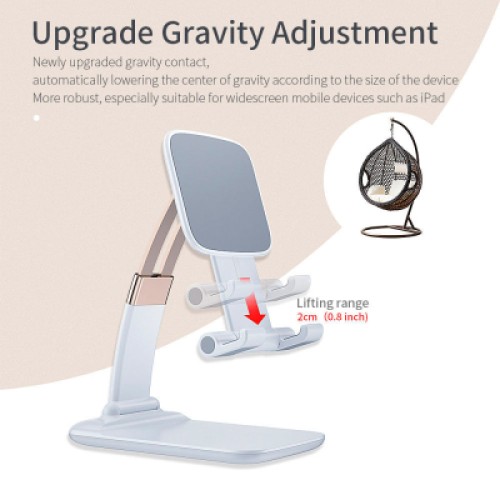 Подставка для планшета и телефона Knight Foldable Desk Mobile Phone Holder Stand (Plastic) White Essager (EZJZM-QSSJ02) Подставка для планшета и телефона Knight Foldable Desk Mobile Phone Holder Stand (Plastic) White Essager (EZJZM-QSSJ02)