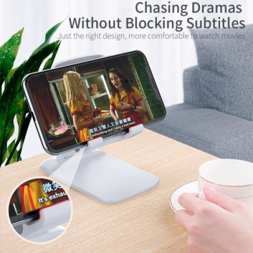 Подставка для планшета и телефона Knight Foldable Desk Mobile Phone Holder Stand (Plastic) White Essager (EZJZM-QSSJ02) Подставка для планшета и телефона Knight Foldable Desk Mobile Phone Holder Stand (Plastic) White Essager (EZJZM-QSSJ02)