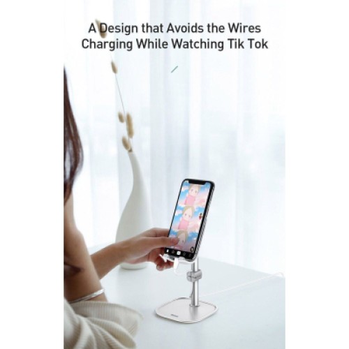 Подставка для планшета и телефона Literary youth desktop bracket Silver Baseus (SUWY-0S) Подставка для планшета и телефона Literary youth desktop bracket Silver Baseus (SUWY-0S)