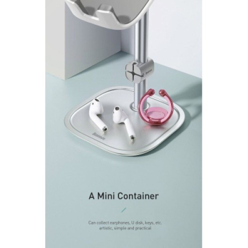 Подставка для планшета и телефона Literary youth desktop bracket Silver Baseus (SUWY-0S) Подставка для планшета и телефона Literary youth desktop bracket Silver Baseus (SUWY-0S)