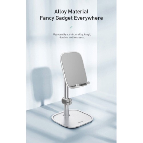 Подставка для планшета и телефона Literary youth desktop bracket Silver Baseus (SUWY-0S) Подставка для планшета и телефона Literary youth desktop bracket Silver Baseus (SUWY-0S)