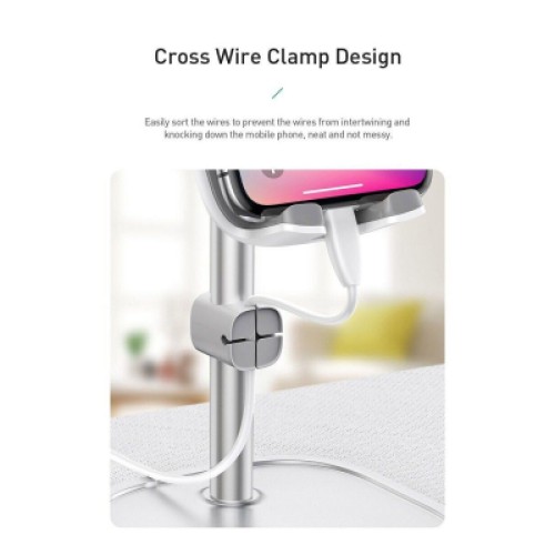 Подставка для планшета и телефона Literary youth desktop bracket Silver Baseus (SUWY-0S) Подставка для планшета и телефона Literary youth desktop bracket Silver Baseus (SUWY-0S)