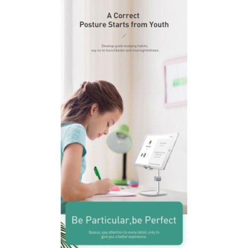 Подставка для планшета и телефона Literary youth desktop bracket Silver Baseus (SUWY-0S) Подставка для планшета и телефона Literary youth desktop bracket Silver Baseus (SUWY-0S)
