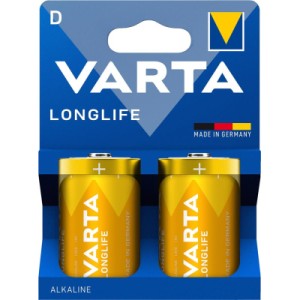 Батарейка Varta D (LR20) Longlife лужна * 2 (04120101422)