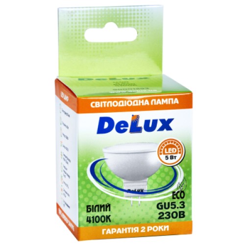 Лампочка Delux JCDR 5Вт 4100K 220В GU5.3 (90001293)